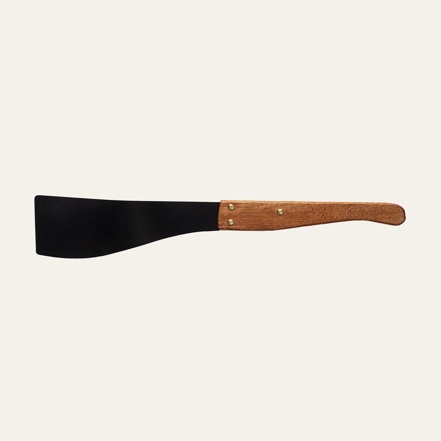 Okapi Cane Knife with wooden handle photographed on a white background in a studio