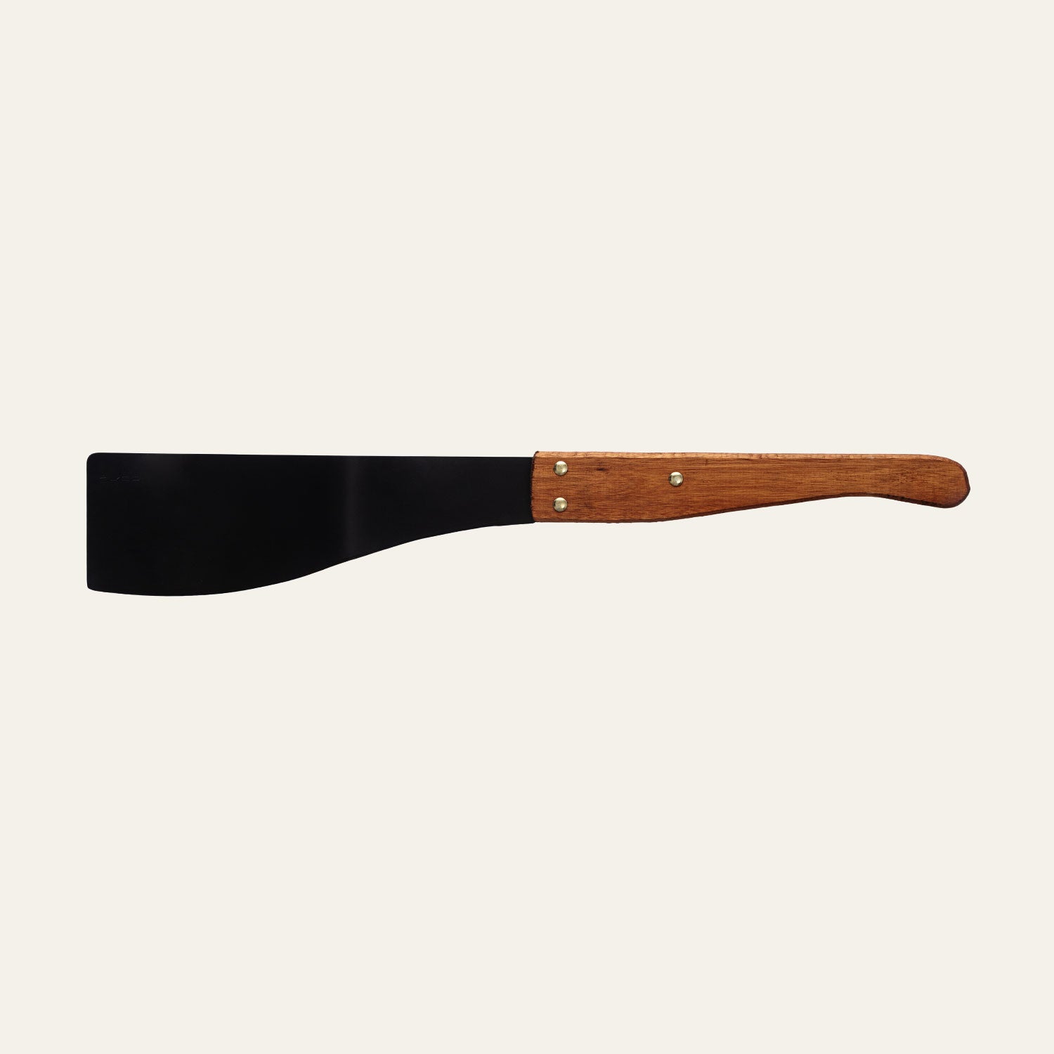 Front view of the Okapi Cane Knife with wooden handle photographed on a white background