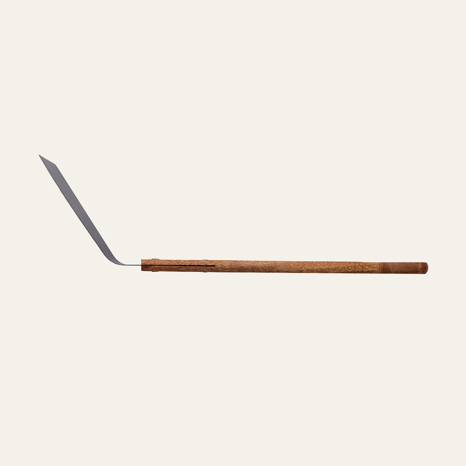 Okapi Cane Knife with long wooden handle in studio
