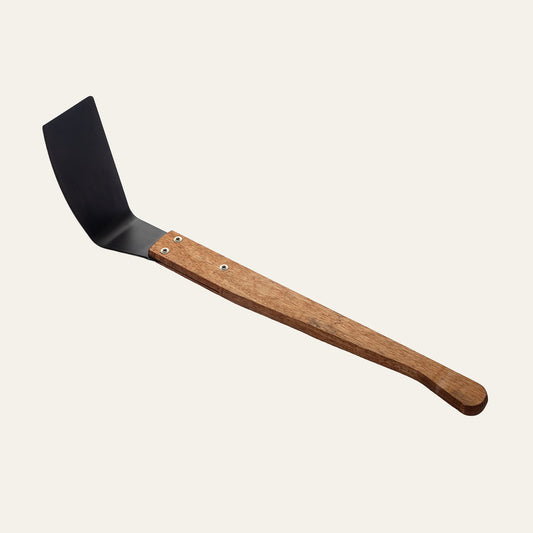 Okapi Cane Knife with long wooden handle on white background in studio