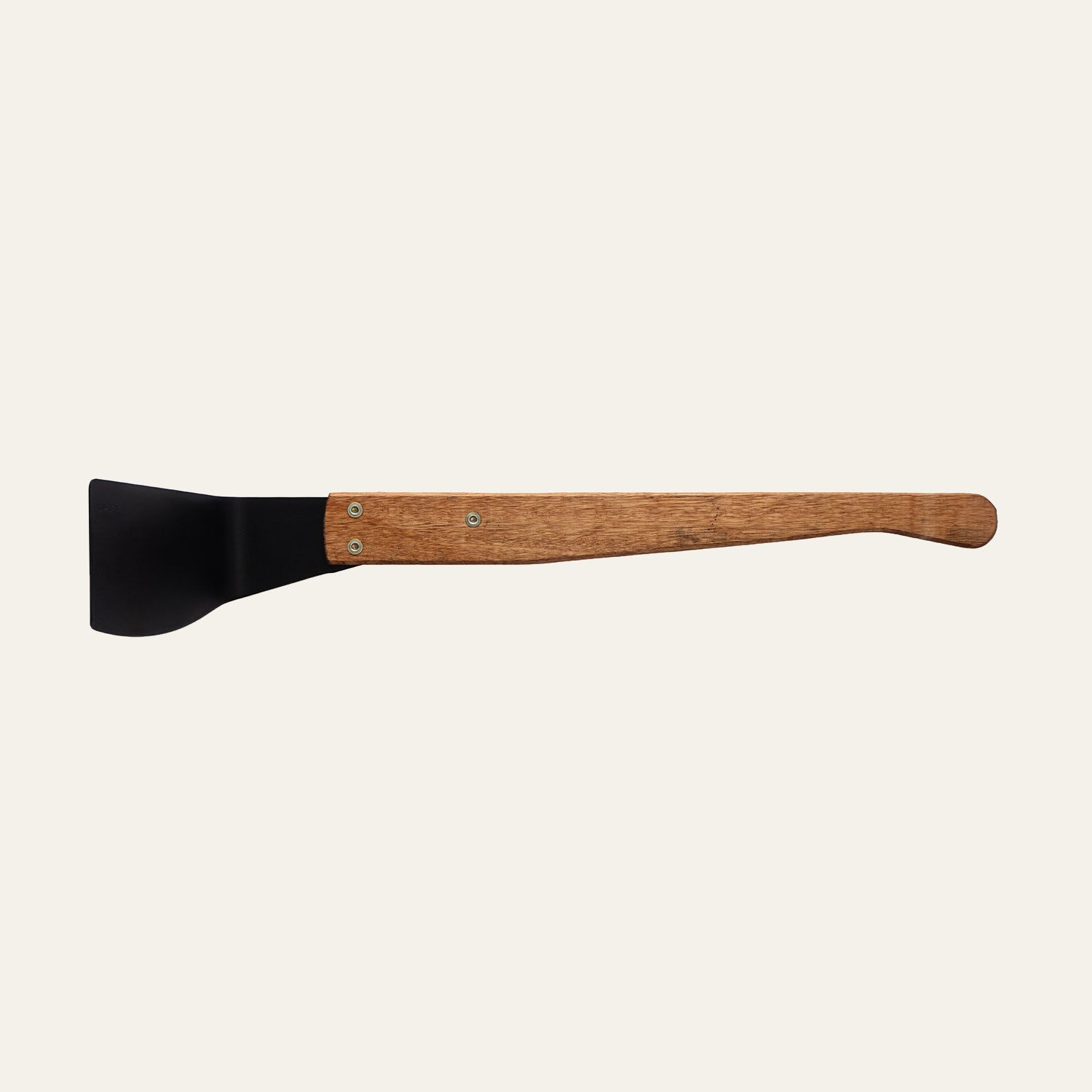 Okapi Cane Knife with long wooden handle on white background