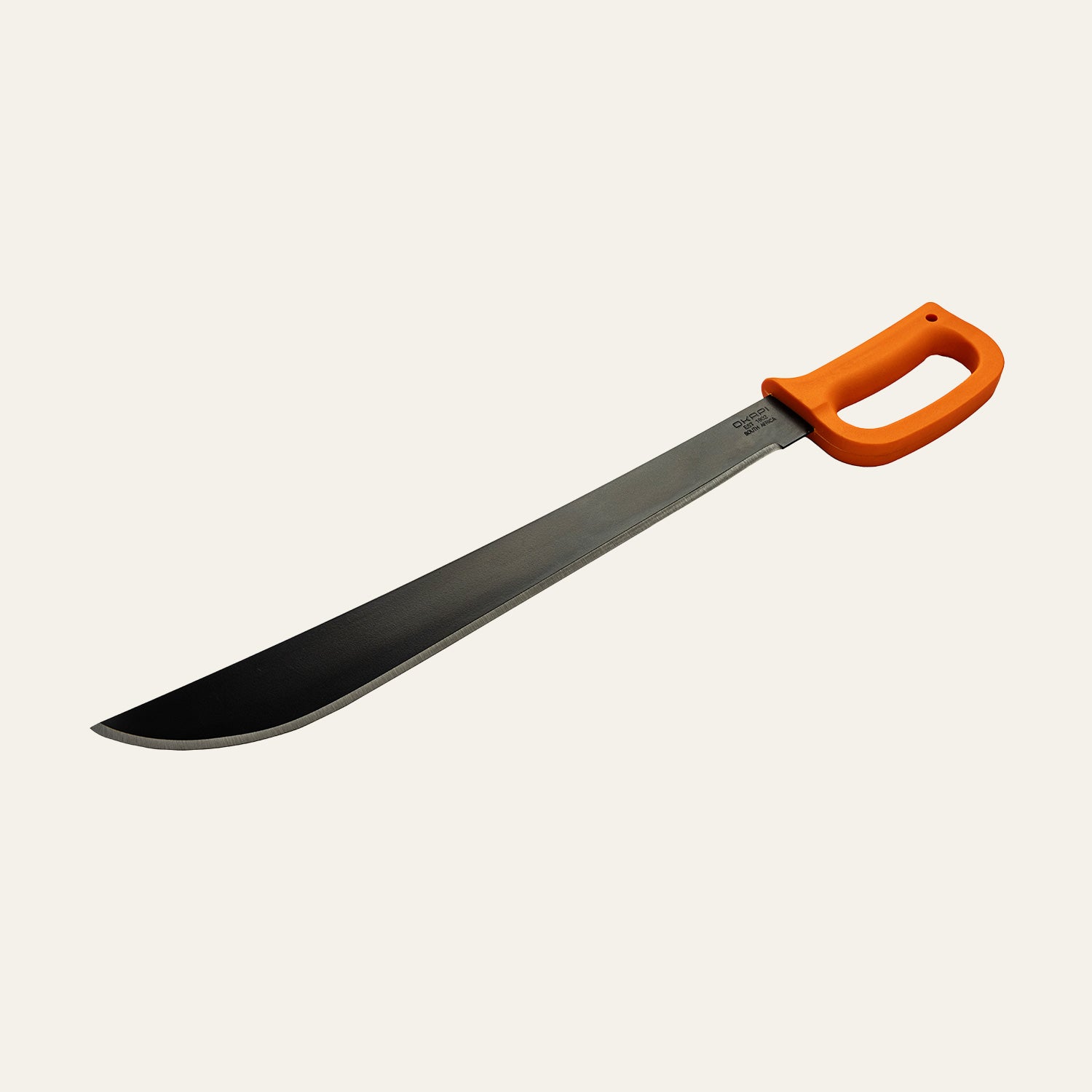 Okapi D Ring Machete With Okapi Orange handle knife