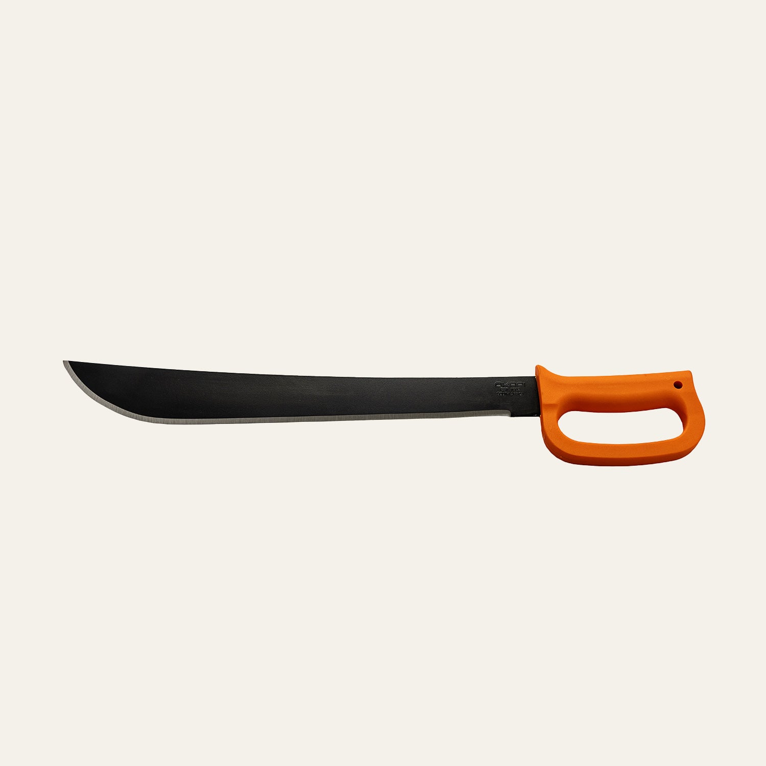 Okapi D Ring Machete With Okapi Orange handle on white background