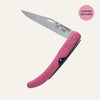 South Africa Okapi Folding Knife Limited Edition Pink Black Spring Design - opened