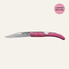 Okapi Pink Silver Spring Folding Knife Limited Edition Collectable side view